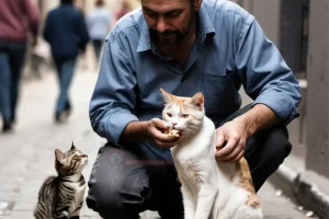 سرپرستی گربه خیابانی