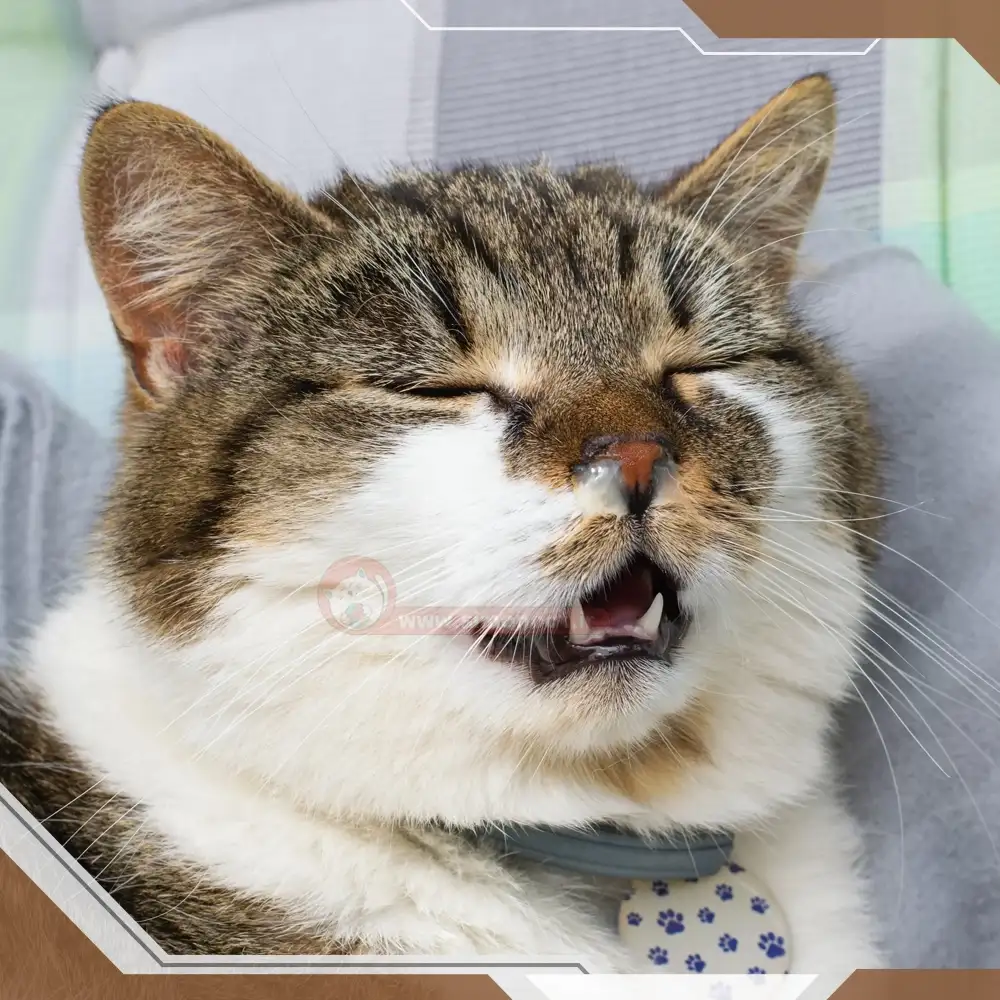 عکس عطسه کردن گربه