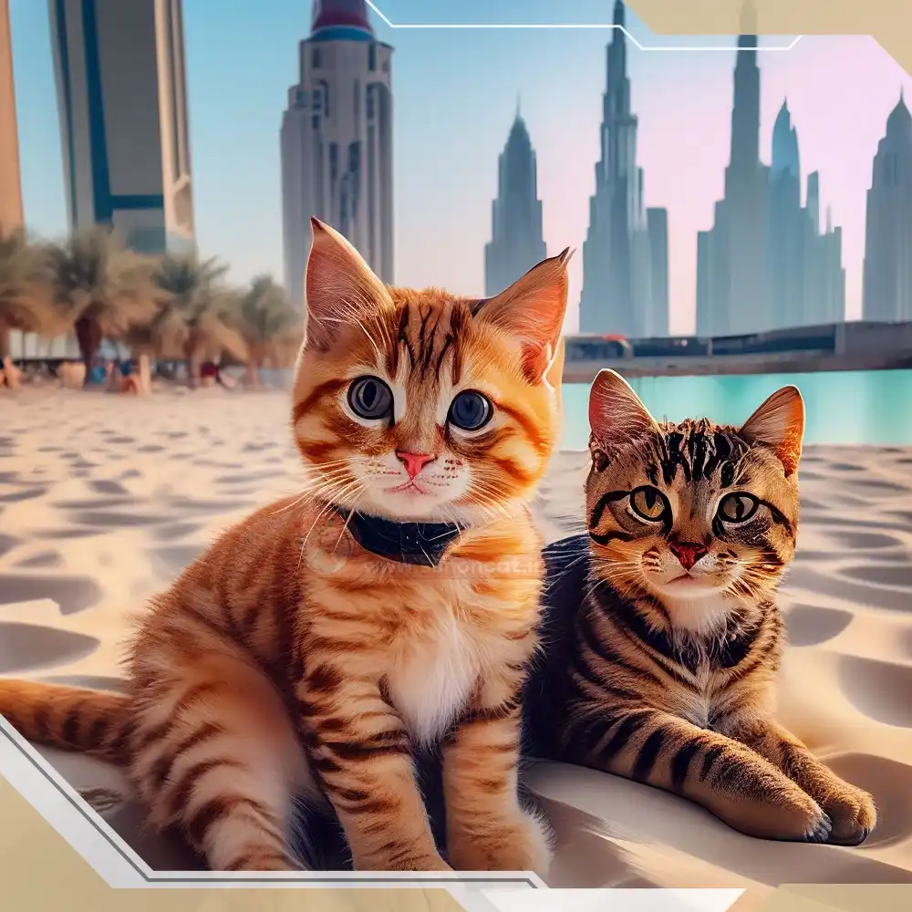 توله گربه ها در دبی