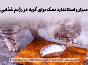 میزان استاندارد نمک برای گربه در رژیم غذایی