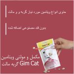 مکمل تقویت سیستم گوارش گربه جیم کت