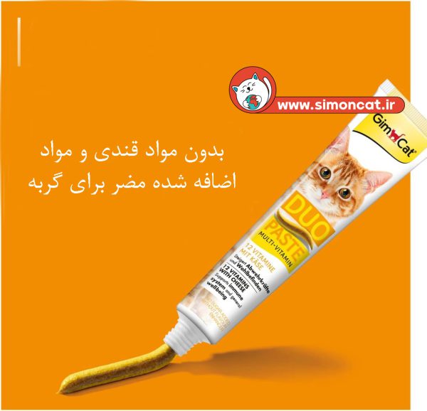 خمیر مولتی ویتامین گربه جیم کت یا طعم پنیر