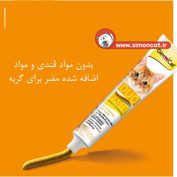 خمیر مولتی ویتامین گربه جیم کت یا طعم پنیر