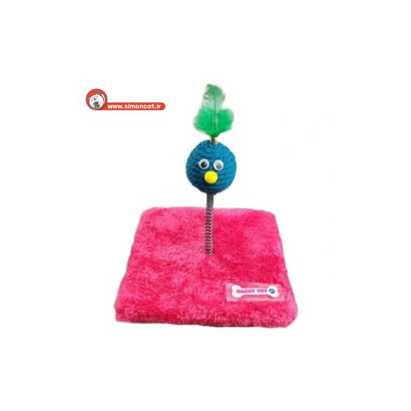 اسباب بازی گربه تک فنره طرح پردار