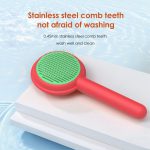 برس حیوانات خانگی با دکمه تخلیه مدل همبرگری