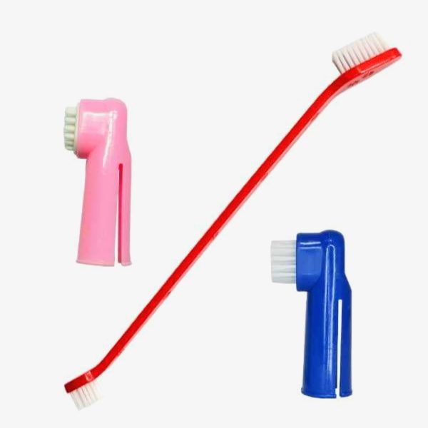 تصویر ست مسواک گربه و سگ komei