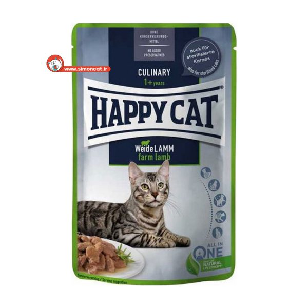 پوچ گربه Happy Cat با گوشت بره