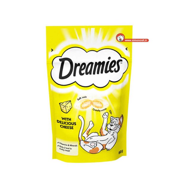 تشویقی گربه Dreamies با طعم پنیر