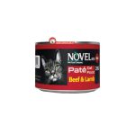 کنسرو غذای گربه نوول با طعم گوشت گاو و بره