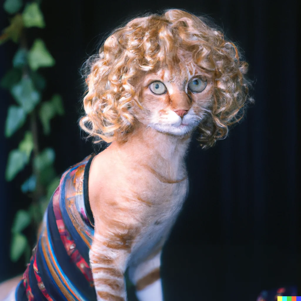 آرایش گربه موی فر