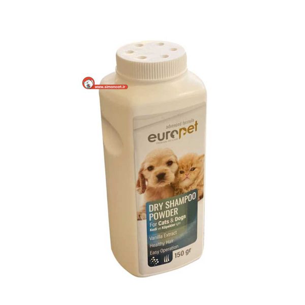 شامپوی خشک گربه و سگ Europet