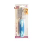 شانه گره باز کن سگ و گربه دوطرفه مدل pet king