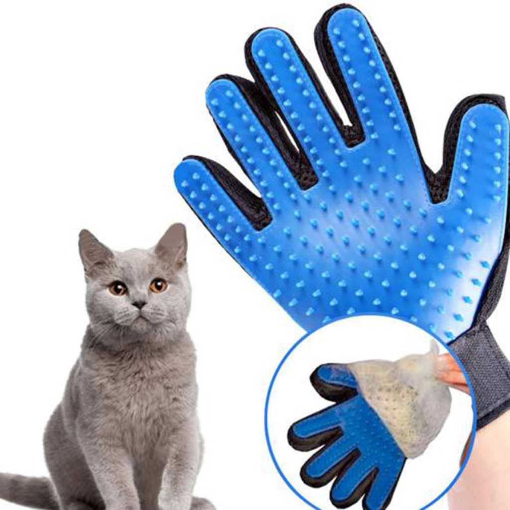عکس دستکش نظافت و ماساژور گربه و سگ True Touch