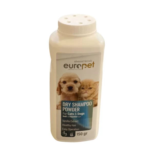 عکس شامپوی خشک گربه و سگ Europet