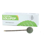 عکس تشویقی گربه آبنبات چوبی کت نیپ دار