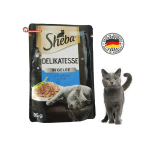 پوچ گربه ژلیش آلمانی Sheba مدل ماهی تن 85 گرمی