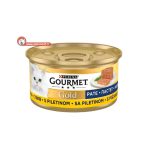 کنسرو گربه گورمت گلد پته با طعم مرغ