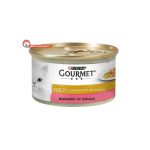 کنسرو و غذای گربه گورمت با طعم ماهی قزل آلا و سبزیجات