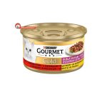 کنسرو گربه گورمت طعم گوشت گاو و مرغ