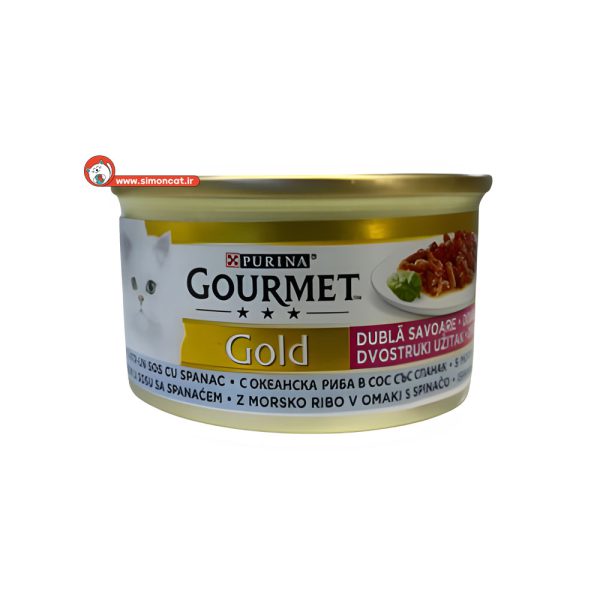 کنسرو گورمت گربه طعم خرگوش و ماهی