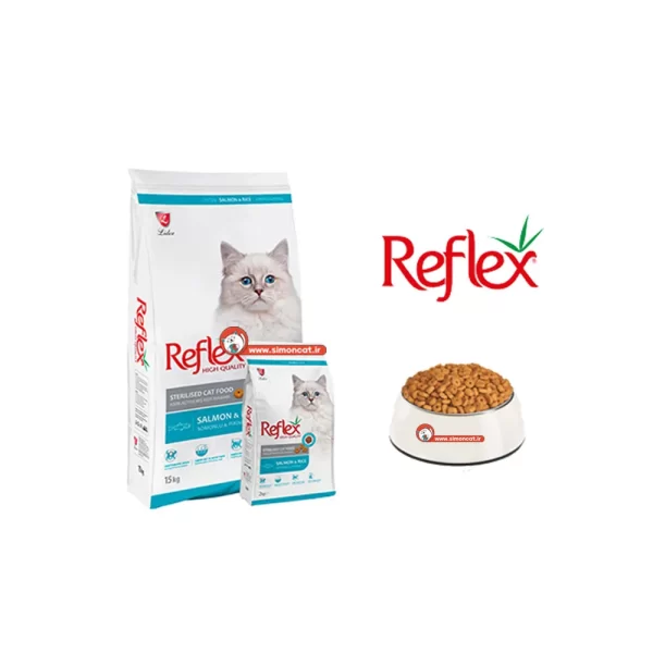 عکس غذای خشک گربه عقیم شده (استرلایز) Reflex