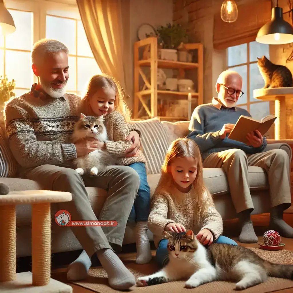 خرید گربه و ایجاد یک خانواده گرم و صمیمی