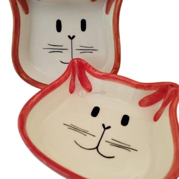 ظرف آب و غذای گربه سرامیکی 