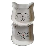 ظرف سرامیکی آب و غذا گربه