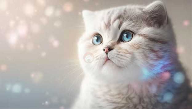 اسکاتیش فولد با چشمان آبی