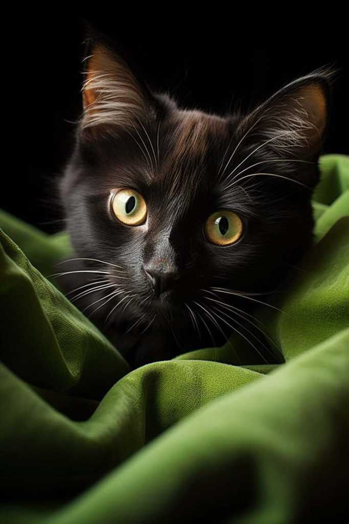 بچه گربه سیاه