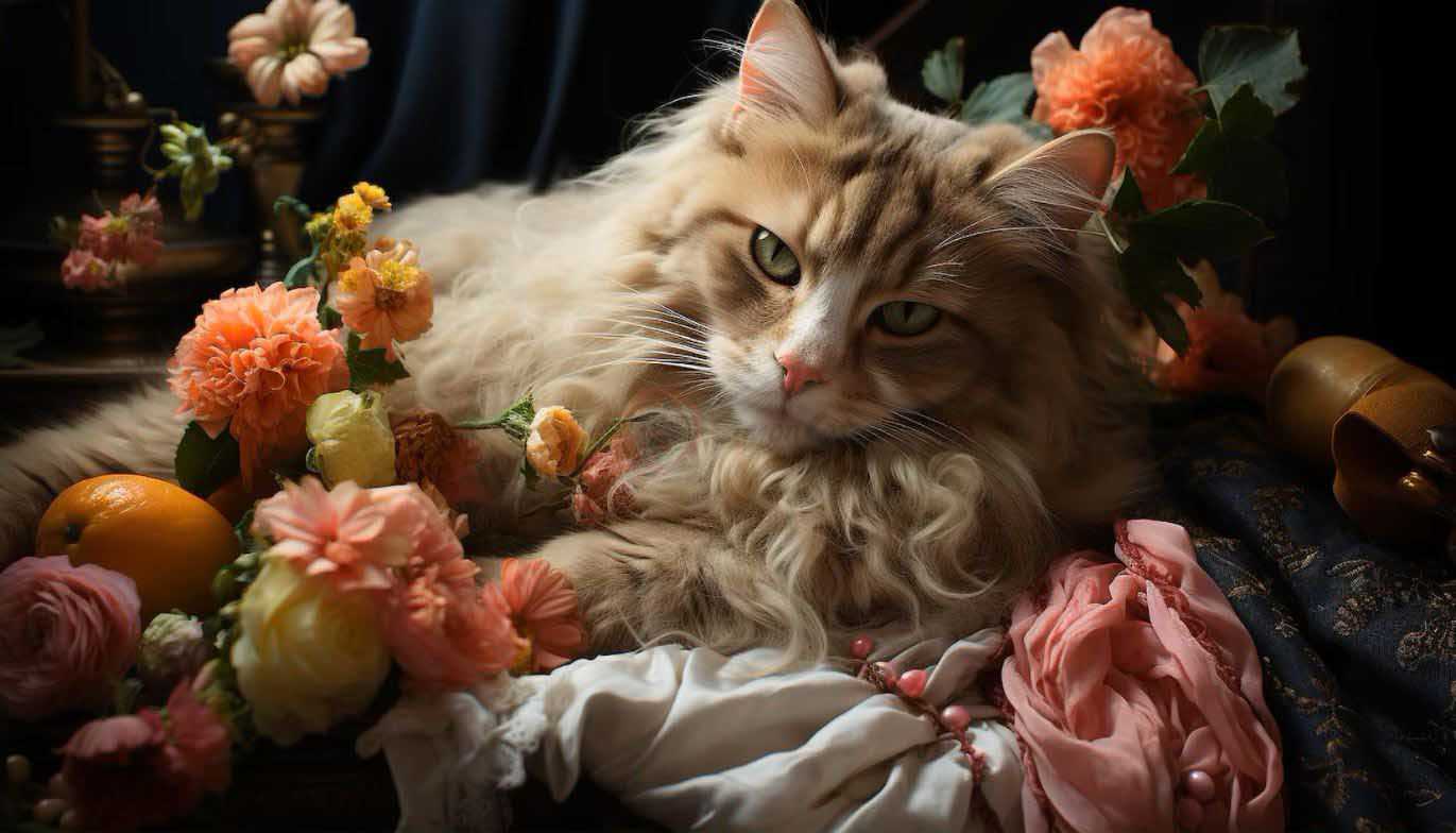 عکس گربه خانگی پشمالو