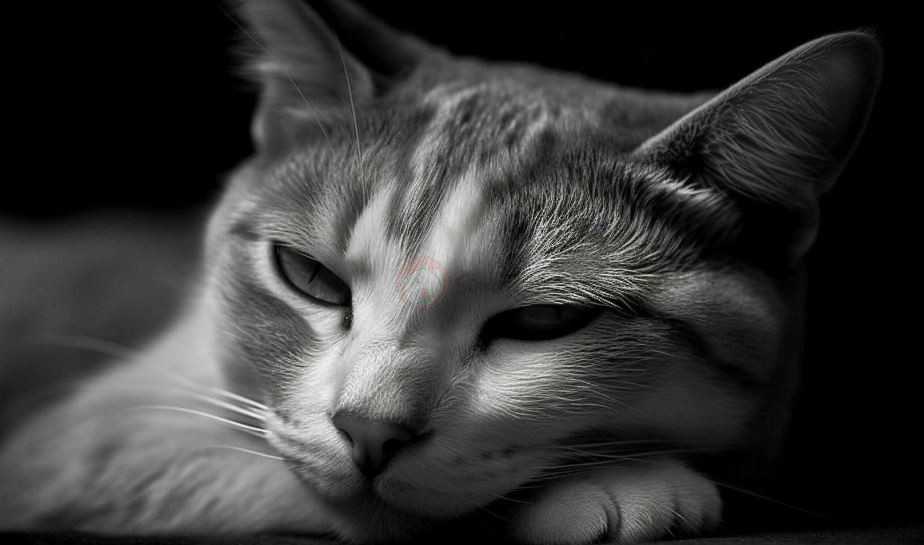 عکس گربه غمگین