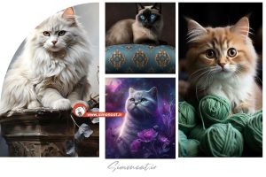 عکس گربه گوگولی فانتزی