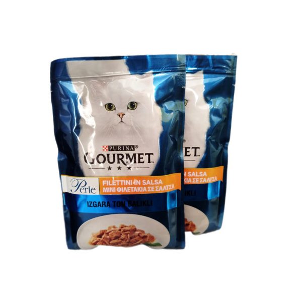 پوچ گربه با طعم ماهی تن در سس گورمت