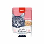 پوچ گربه ونپی طعم مرغ و میگو 85 گرم