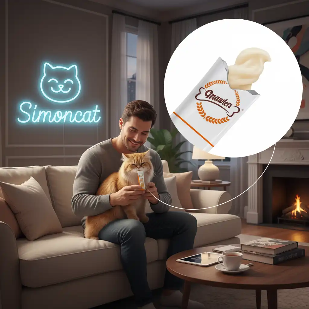 بستنی گناولرز گربه