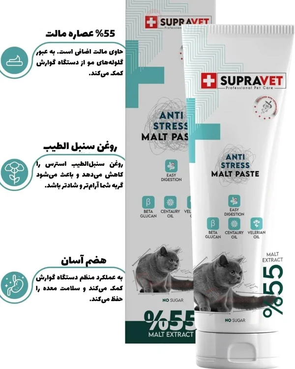 خمیر مالت آرامش بخش گربه سوپرا وت
