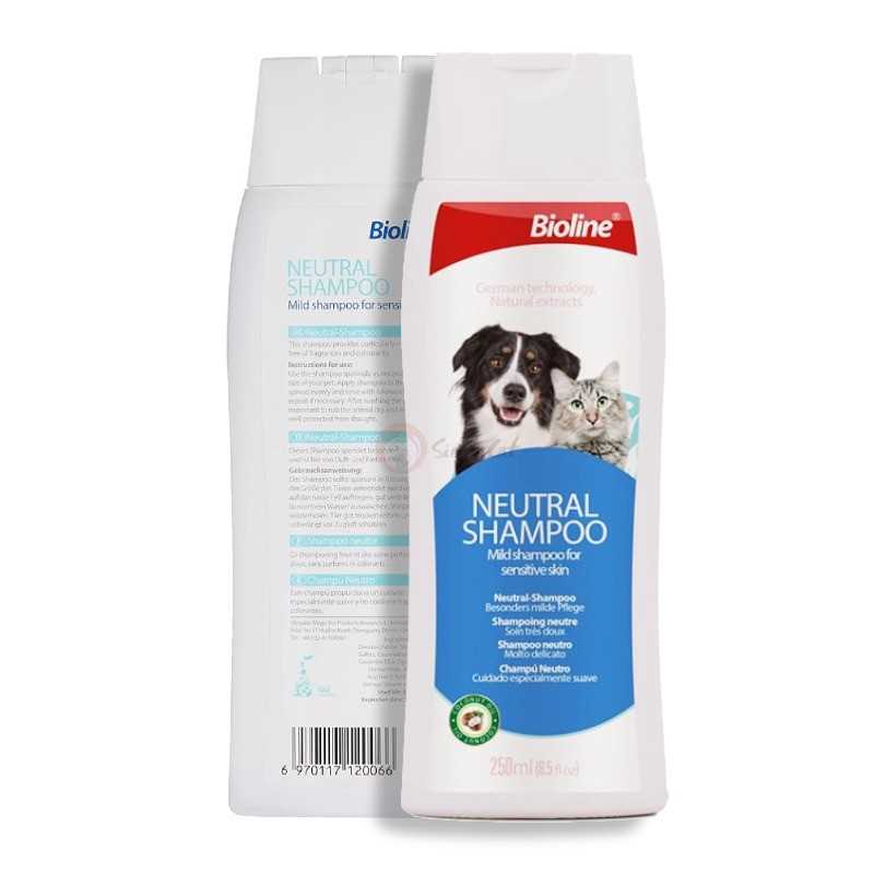 شامپو سگ و گربه بایولاین مدل Bioline neutral shampoo