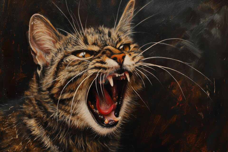عکس گربه عصبانی