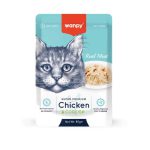 پوچ گربه با طعم مرغ و ماهی کاد (Wanpy)