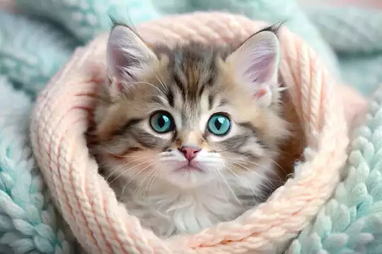 بچه گربه چشم آبی