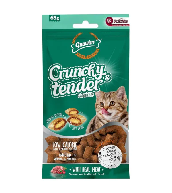 تشویقی گربه Gnawlers مغزدار با طعم مرغ و شیر