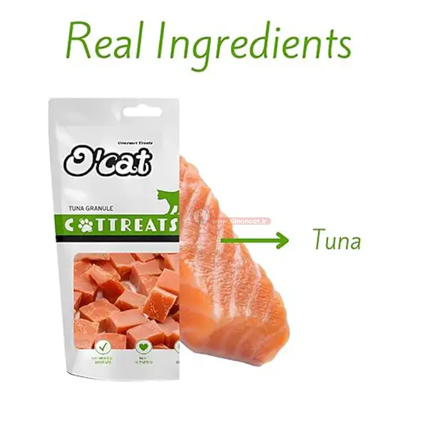 تشویقی گربه اوکت طعم تن ماهی