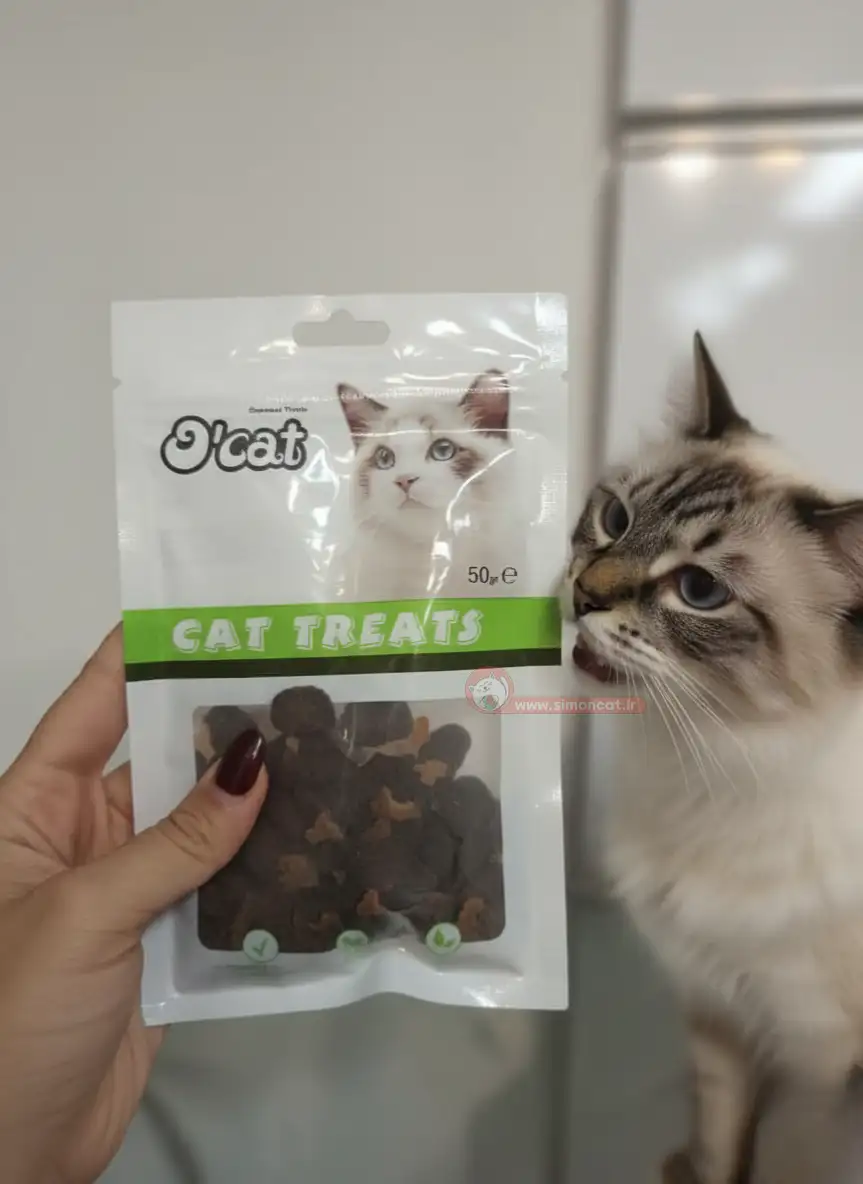 تشویقی گربه اوکت طعم مرغ