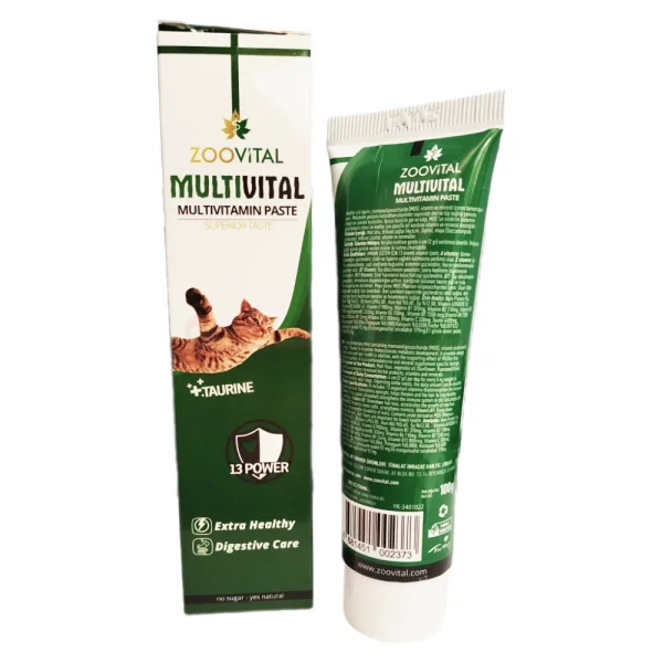خمیر مولتی ویتامین گربه زوویتال Zoovital multivital وزن ۱۰۰