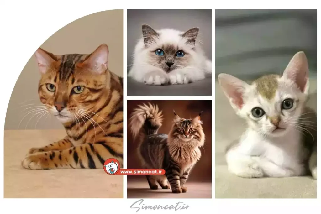 گربه خانگی بامزه