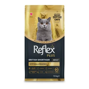 غذای خشک گربه بالغ بریتیش شورت هیر Reflex Plus Gold