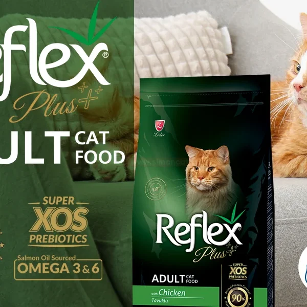 غذای گربه بالغ با طعم مرغ رفلکس پلاس