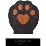 مت زیر ظرف خاک گربه توری دار طرح پنجه