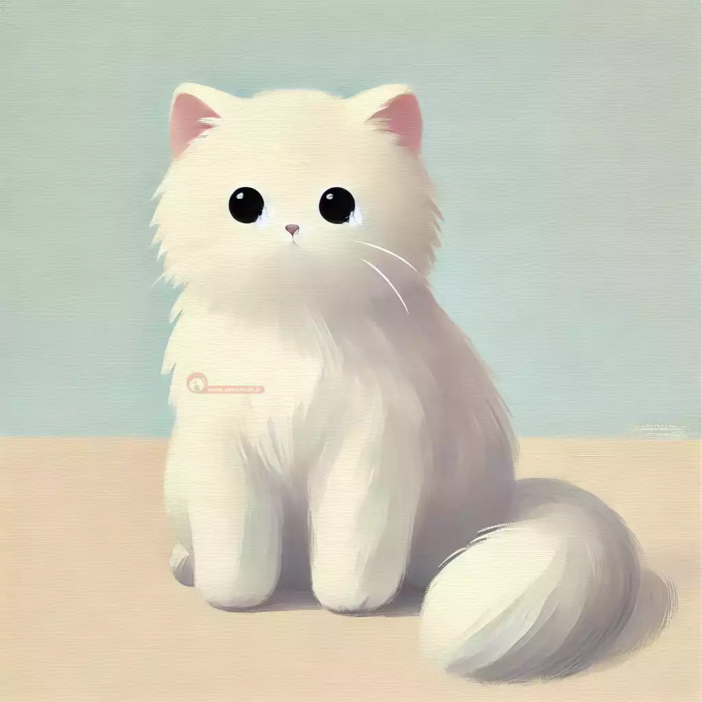 نقاشی گربه آسان